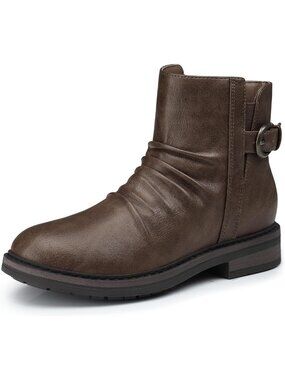 Comfortable Flat Ankle Boots for Women - Stylish Fall Footwear for Work